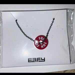 Carnival Cruise NECKLACE BLACK CHAIN 35” Effy With Fun Ships Barrel Red NIP